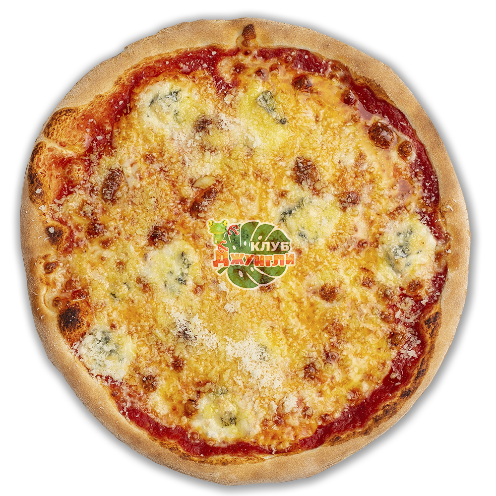 Пицца 4 сыра под красным соусом