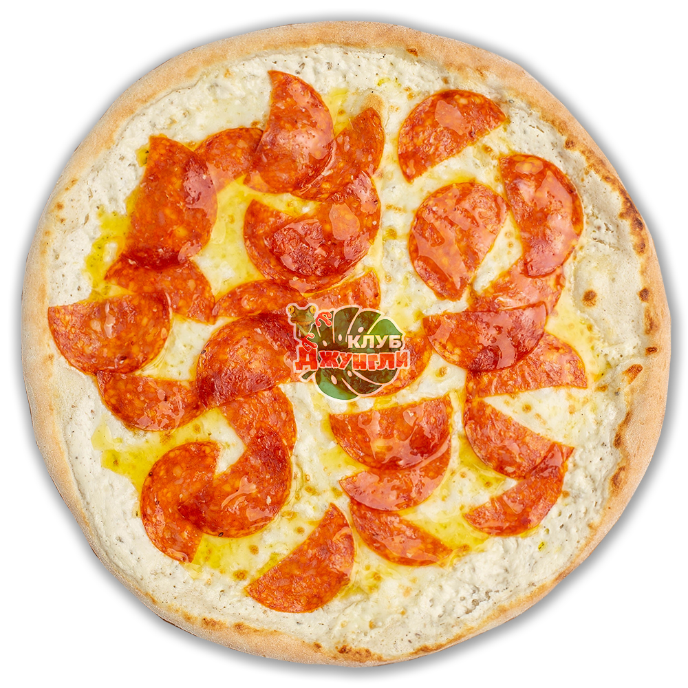 Пицца Пеперони под белым соусом